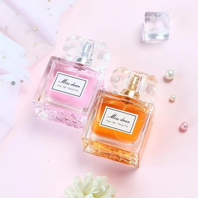 2PCS Women's Rose Perfume Fresh Floral Scent Long Lasting Elegant Cologne