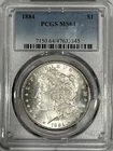 Morgan Silver Dollar 1884 PCGS MS 64 Uncirculated 90% Silver $1 Coin