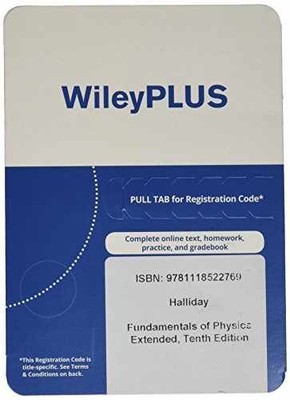 WileyPlus Stand-alone to - Printed Access Code, by David Halliday - New a
