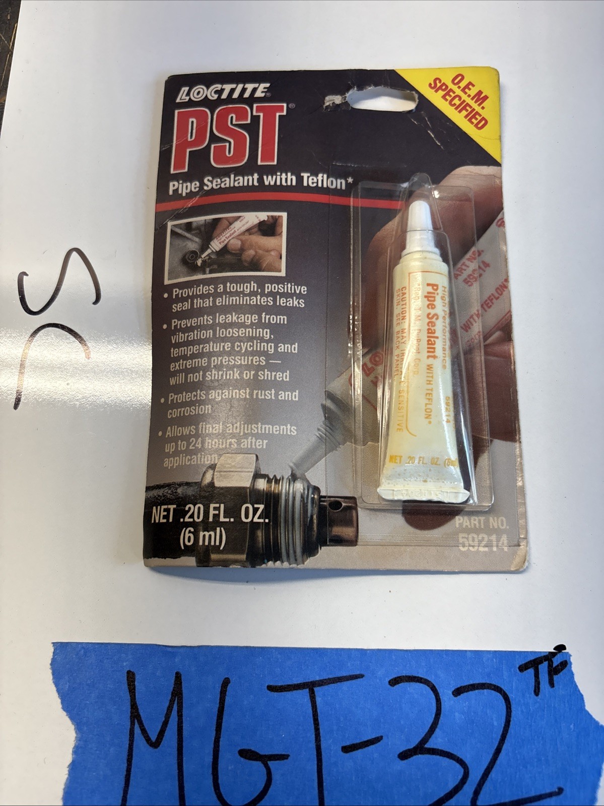 Loctite PST 59214 Pipe Thread Sealant With Teflon OEM Specified 6ml
