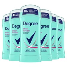 Degree Original Antiperspirant Deodorant Sheer 2.6 Ounce Pack of 6 , BLUE
