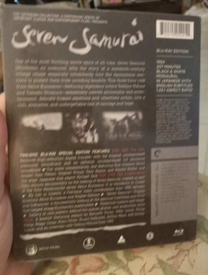 SEVEN SAMURAI - CRITERION COLLECTION - NEW + Sealed BLURAY Akira Kurosawa *A* - Image 2 of 3