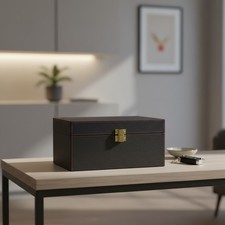 Secure Faraday Key Protector Box with Portable Carbon Fiber Pouches Included