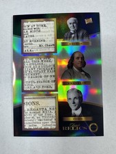 2025 Pieces of the Past Triple Relic Set Thomas Edison Ben Franklin And Ford