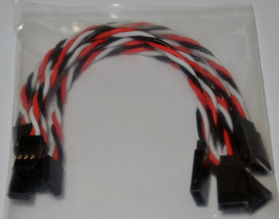 (5) Futaba Servo Extension Leads with 15CM Heavy Duty Twisted 20awg Wire - Image 3 of 4