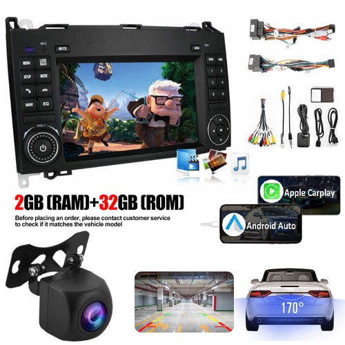 Autoradio Für Mercedes-Benz A/B Klasse/Vito W169 W639 W245 GPS Navi Android 12 - Bild 3 von 18