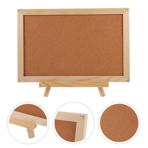 Wooden Frame Note Board Cork with Memo Wall Office Vision Notice - Picture 6 of 12