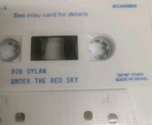 Bob Dylan Under The Red Sky Rare Israeli Audio Cassette - Picture 6 of 6