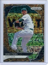 2020 Mike Fiers Panini Prizm Tier III Bronze Donut Circles 2/25 #219 Oakland