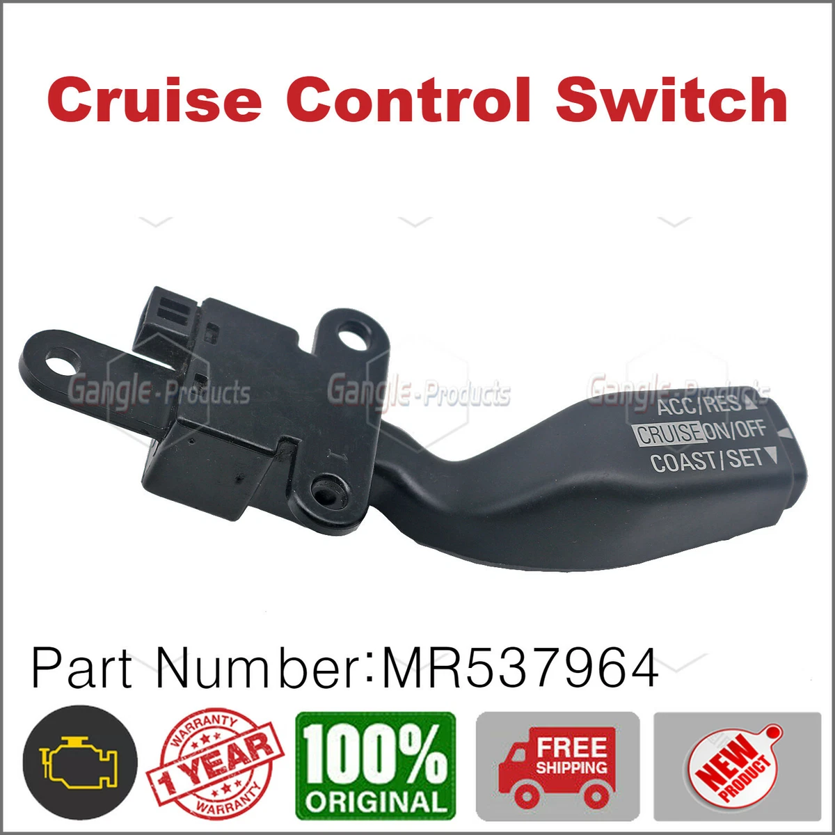 Cruise Control LEFT Switch MR537964 for 2004-2011 Mitsubishi 