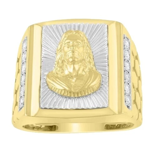 Anel de Sinete Anéis Religioso 10 para Homens