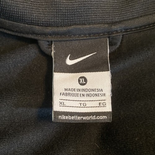 Nike Full Zip Track Jacket Pockets Youth Boys Size XL Black Neon Green Swoosh - Picture 3 of 5