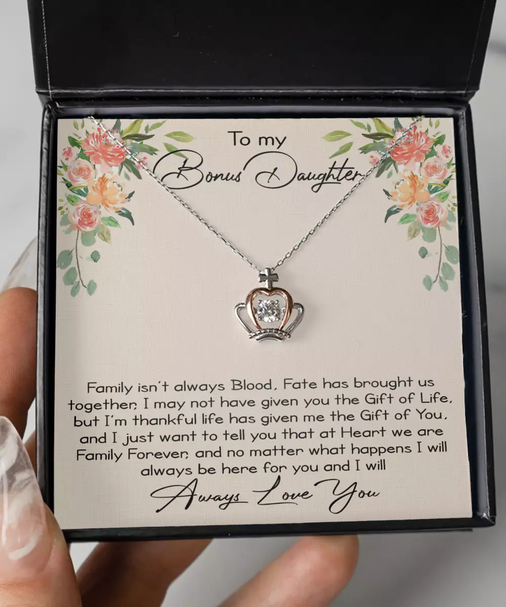 Crown necklace for daughter deals