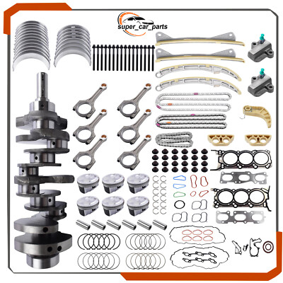 G6DH 3.3L Engine Rebuild Overhaul Kit w/ Crankshaft Rods Timing For HYUNDAI KIA