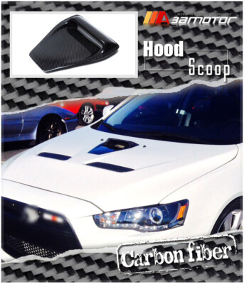 Carbon Fibre CS Bonnet Scoop Air Vent fits Mitsubishi Evolution