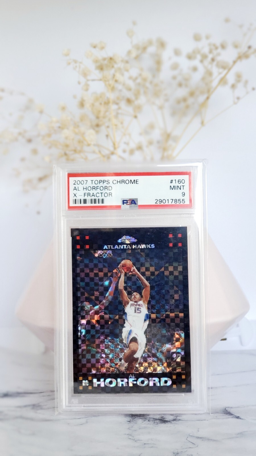 2007-08 Topps Chrome Al Horford RC SSP /50 X-fractor Refractor PSA 9 Mint!