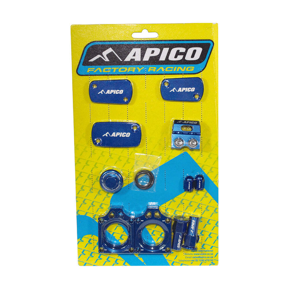 Apico Factory Bling Pack Pack KAWASAKI KX250F 21-23, KX450F 19-23, Blue