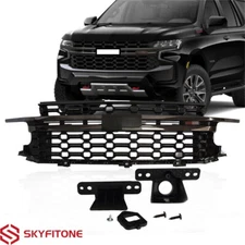 Fits Chevrolet Tahoe/Suburban RST Z71 2021-2024 Upper Grille Black W/Chrome Trim