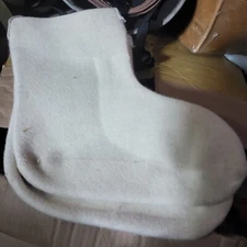 US Military Extreme Cold Weather N-1B 100% Wool Mukluk Boot Liners,med  new 