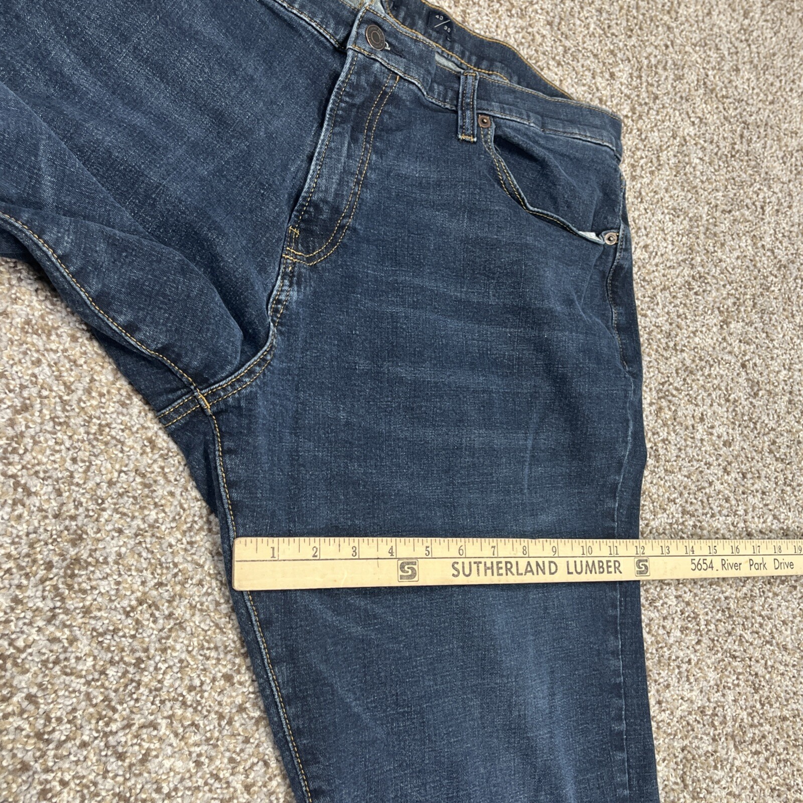 Lucky Brand jeans men's 221 Straight 40x30 blue denim (38x28) - View 12