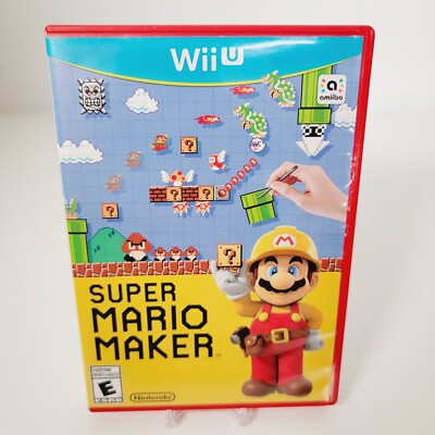 Super Mario Maker (Nintendo Wii U, 2015) CIB Complete Tested 
