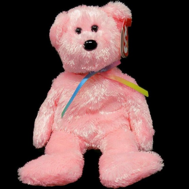 Set of 4 Sherbet Ty Beanie Baby Teddy Bears 2002 Pink Yellow Green 03 Blue MWMT for sale online