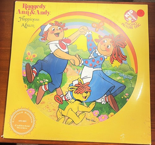 SEALED Raggedy Ann & Andy Happiness Album 1981 Picture Disc Kid Stuff LTD Edit