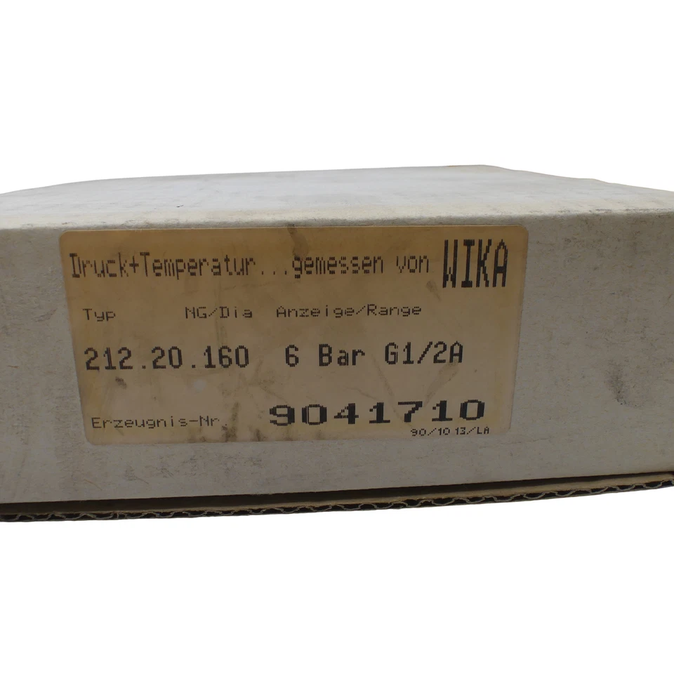 WIKA 212.20.160 Manometer 6 Bar -unused- - Bild 3 von 3