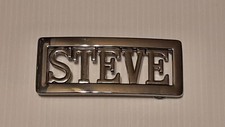 STEVE Custom Personalized Name Belt Buckle -Put your name or word on Buckle