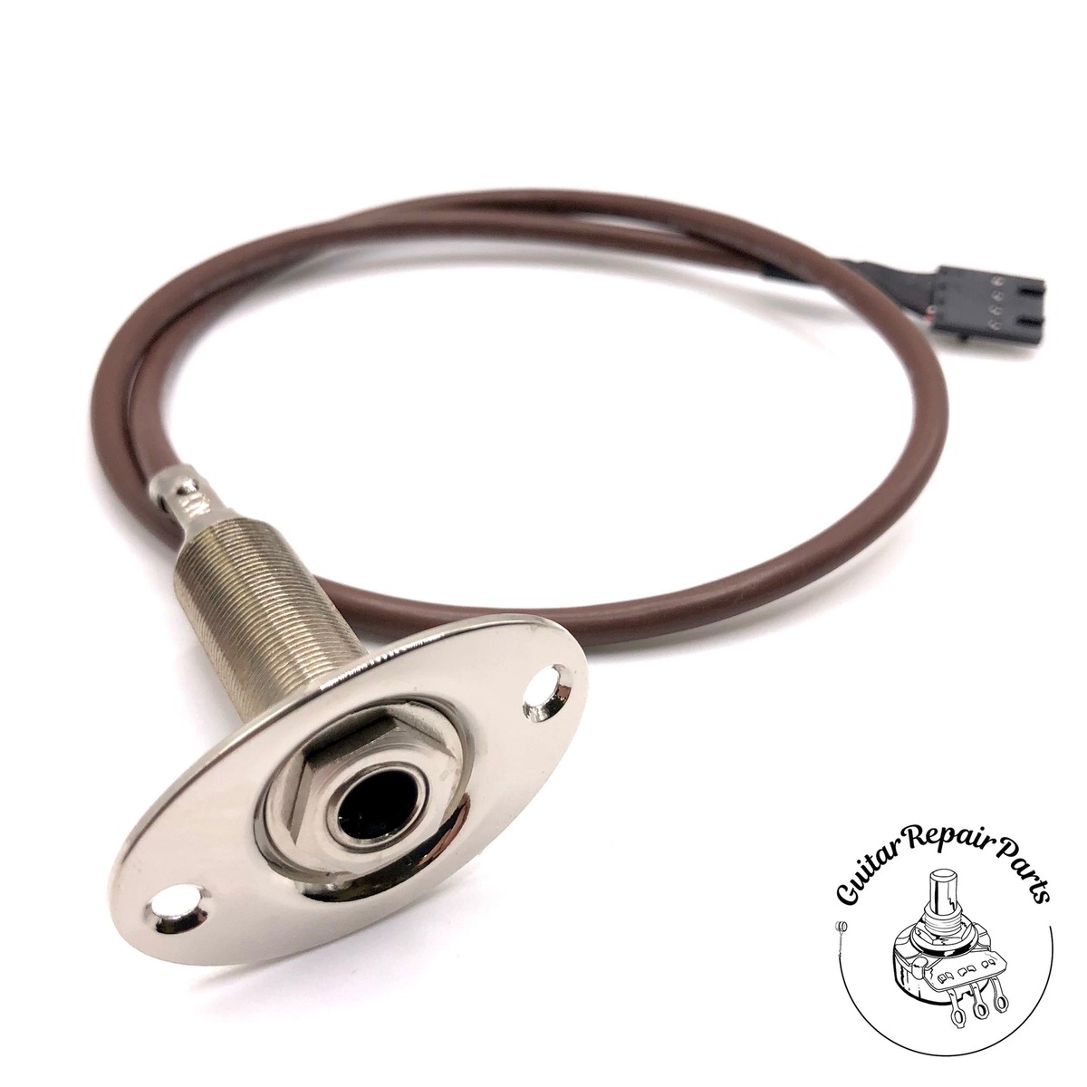 その他 JACK Taylor Guitars 84026 T5z Jack Assembly w. Cable & Plate - Nickel