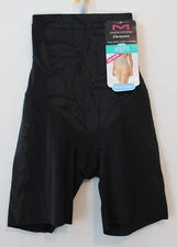 Maidenform Womens Flexees LYCRA Fitsense Hi-Waist Sculpting Thigh Slimmer Black 