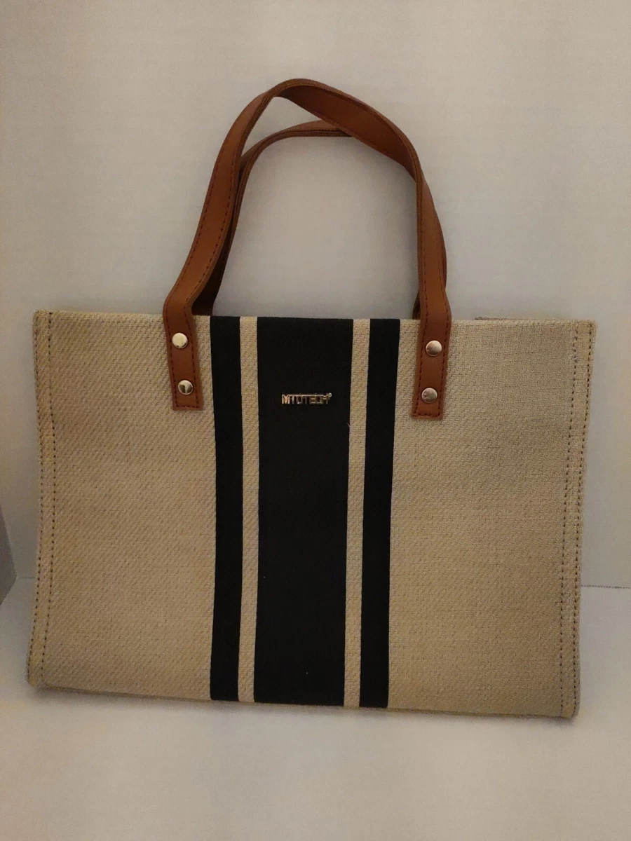 Brand MTOTECH Women s Simple Color block Canvas Tote Bag Business