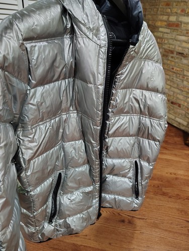 American Eagle Puffer Jacket Men Hoodie XL Athletic Fit. Fits Like ZARA Large - Picture 11 of 12