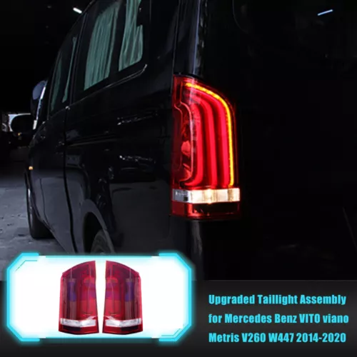 2x LED Dynamic Rear Tail Light Brake Lamps For Mercedes Benz Vito W447 2015-2022 - Picture 2 of 15