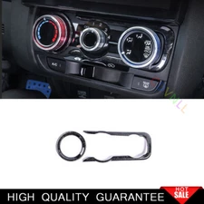 For Honda Fit/Jazz 2014-20 Black Wood Grain Central Console AC Switch Panel Trim