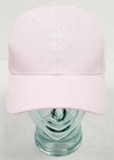 Tito's Hecho a Mano Vodka Rosa Blanco Bordado Gorra Ajustable Mujer Sombrero Nuevo