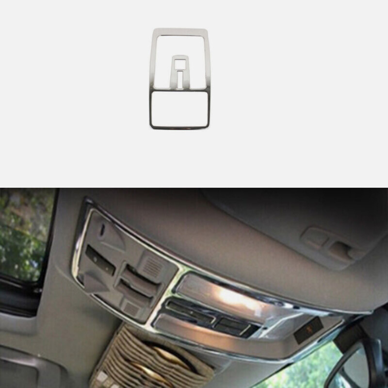 For Cadillac SRX Steel Chrome Front Roof Reading Light Stand Cover Decoration