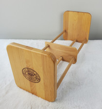 Vintage NAPA VALLEY BOX COMPANY Wood Adjustable DVD CD Storage Rack w/ Divider