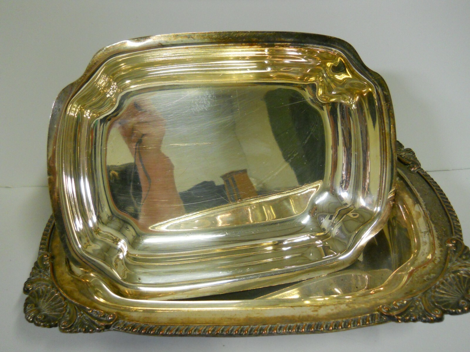Rideau Plate Marked Silver Plated Casserole Serving Dish w/ Lid Formal ...