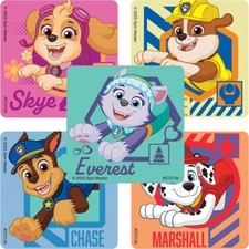 25 Paw Patrol Signature Stickers Party Favors Teacher Supply Rubble Chase Skye