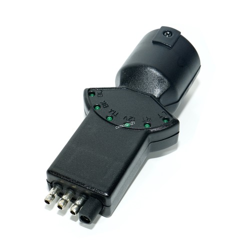 Probador de circuito de luz de remolque de hoja de 7 vías a 4 pines con indicadores LED fusible de remolque - Imagen 8 de 8
