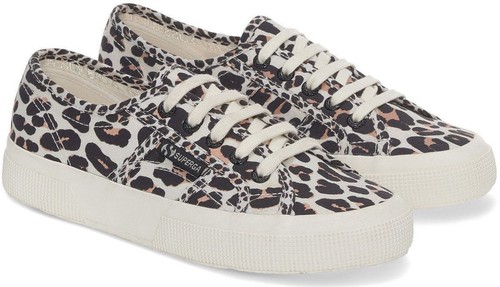 Superga 2750 Light Leopard Print Womens Canvas Trainers - Picture 3 of 5