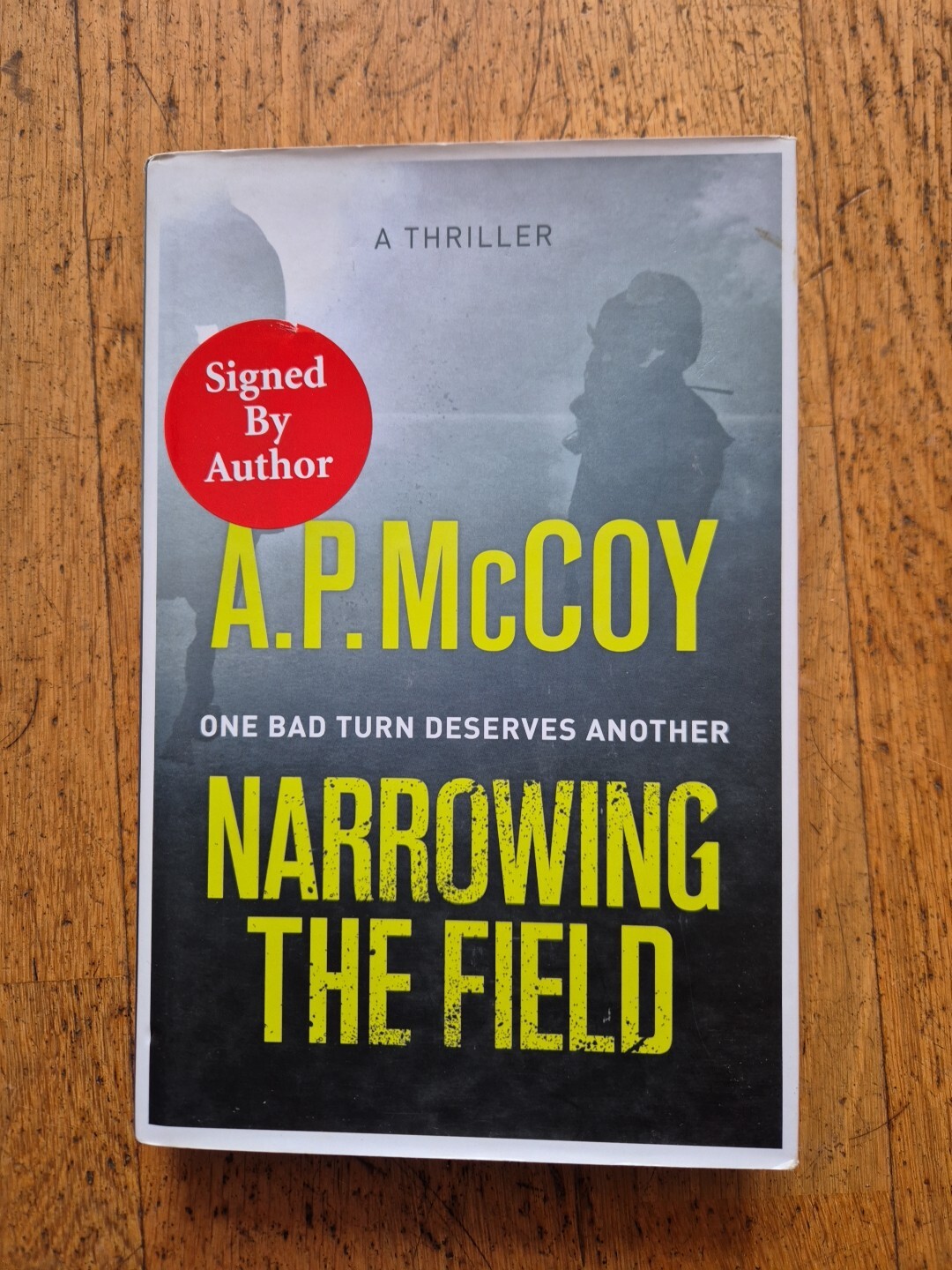 Narrowing The Field by AP McCoy SIGNED COPY horse racing Thriller jockey novel