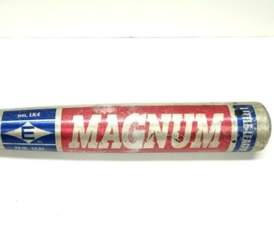 Batte Baseball Jeunesse Vintage Easton Magnum LK4 - 27 Pouces/21 Oz, Rouge Et Bleu, USA