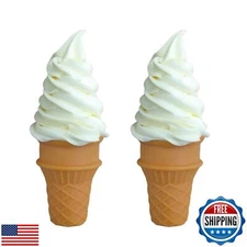 LONG XIN SERIES 2 Pcs Simulated Ice Cream Artificial Lifelike Ice Cream Fake 