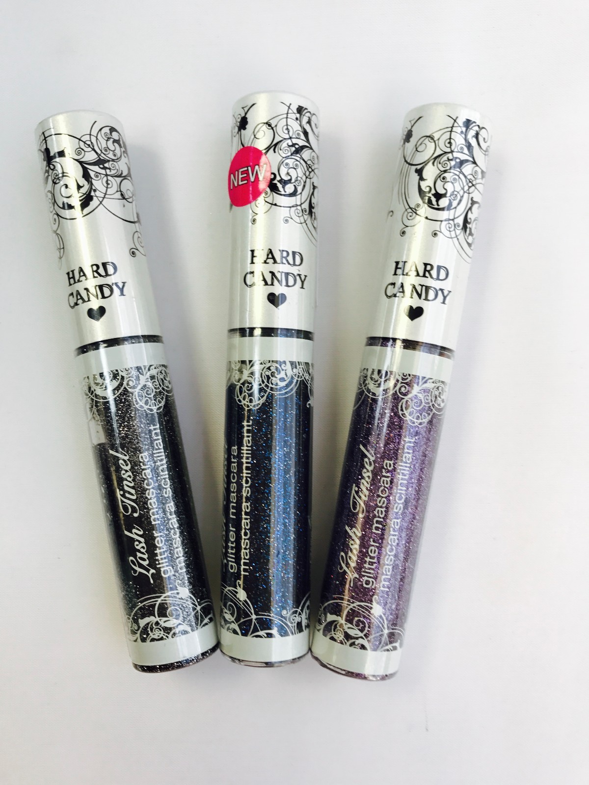 Lot of 3 Hard Candy Lash Tinsel Glitter Mascara 3 Colors!! New