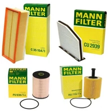 Mann Oil Air Paper Cabin Fuel Filter Kit for Golf Jetta Beetle 1.9L 2.0L Diesel