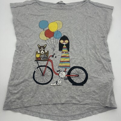 Kinder Designer T-Shirt Marc Jacobs Gr. 134-140 Bulldogge Kawaii Hund 