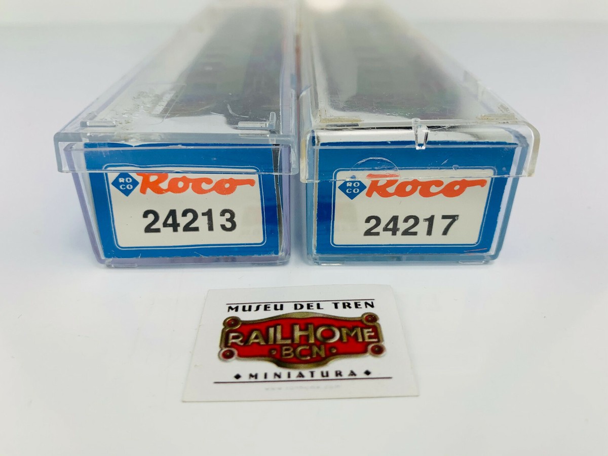 433. Roco Et 24213/7 - Lot De 2 Voitures Voyageurs 4 Axes DB - Comment