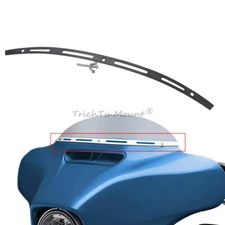 Black Batwing Fairing Windshield Trim For Harley Street Electra Glide FLHR 14-Up